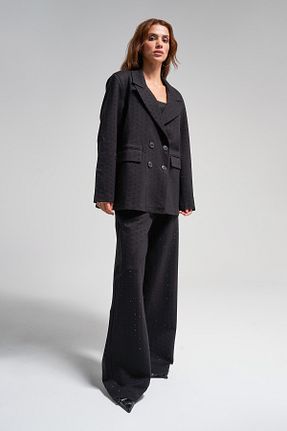 کت مشکی زنانه دو سینه its basic - کد 856339019