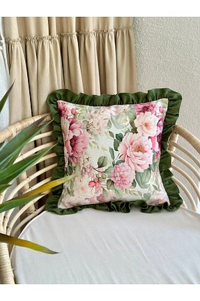 کوسن و روکش کوسن صورتی پنبه ای Decamor home - کد 928627867