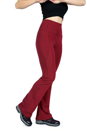 ساق شلواری زرشکی زنانه بافت The Step Sports - کد 928627315