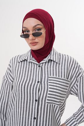 روسری زرشکی پنبه پلی استر Ritagarcia - کد 928632226