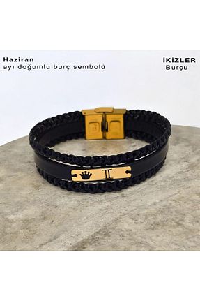 دستبند طلا رنگی مردانه 14 عیار ARCHINO GOLD - کد 928934531