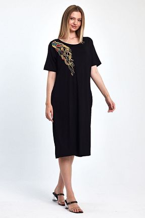 لباس مشکی زنانه بافتنی Markano - کد 838148206