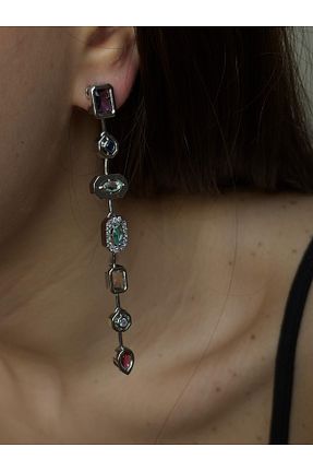 گوشواره استیل (فولاد) طوسی بچه گانه استیل (فولاد) mysteriajewelry - کد 928518203
