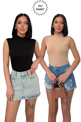 بادی بژ زنانه یقه ماهیگیر Lunamiratto - کد 884689229
