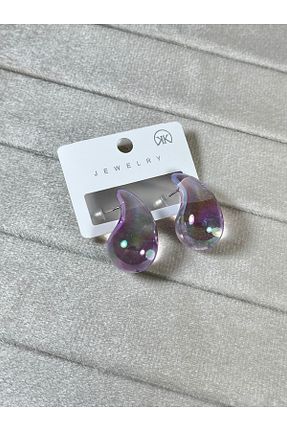 گوشواره جواهر رنگی زیرکن JANRA WORLD - کد 928634872