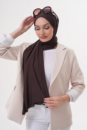 شال قهوه ای زنانه ویسکون Ritagarcia - کد 904915480