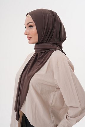 روسری قهوه ای پنبه پلی استر Ritagarcia - کد 928636483