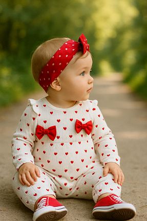 سرهمی خواب قرمز بچه گانه پنبه ای Murat Baby - کد 902633813