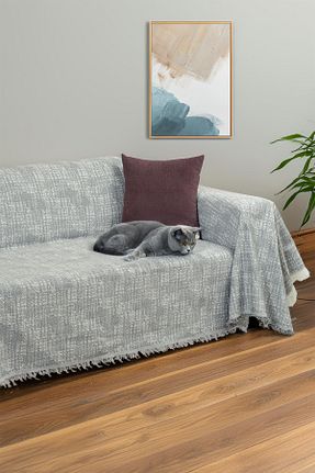 کاور مبل طوسی پنبه Latuda Home - کد 928643375