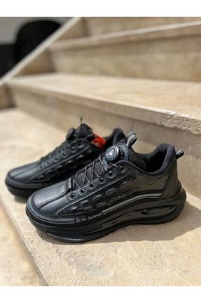 کفش پیاده روی مشکی مردانه چرم مصنوعی SporFit Shoes - کد 928941301