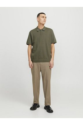 پولوشرت سبز مردانه پنبه ای Jack & Jones - کد 928655111