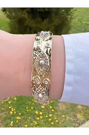 دستبند استیل (فولاد) زرد زنانه استیل (فولاد) ECEMSEL - کد 928945125