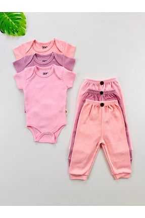 ست نوزادی رنگی بچه گانه پنبه ای EFU BABY - کد 928669218