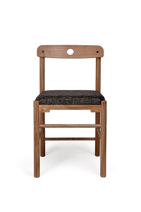 صندلی ناهار خوری طوسی چوب unboxdeco - کد 928668243