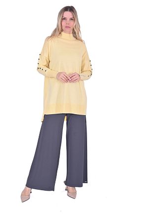 تونیک حجاب زرد زنانه تریکو Invee - کد 884359954