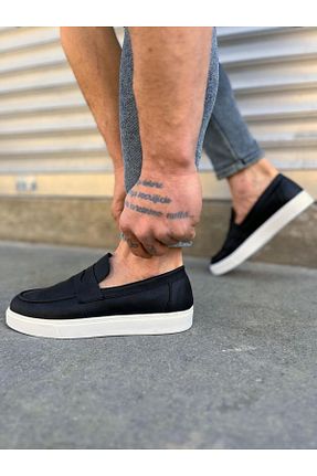 کفش کژوال مشکی مردانه پارچه ای rabellashoes - کد 928682069