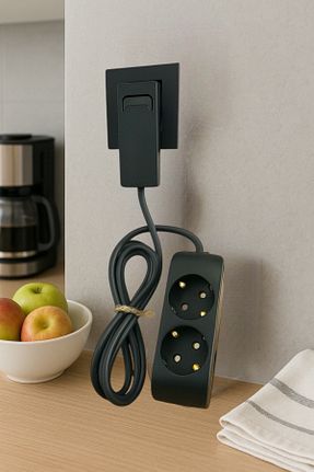 کابل افزودنی پریز گروهی مشکی 2 Noki - کد 928694007