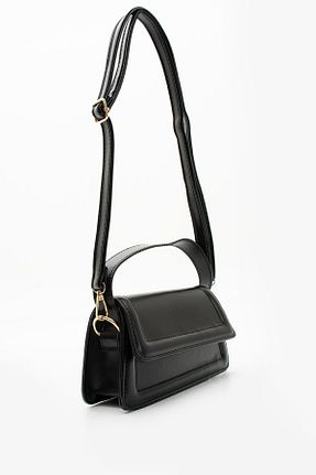 کیف دوشی مشکی زنانه چرم مصنوعی NBİBAGS - کد 836233066