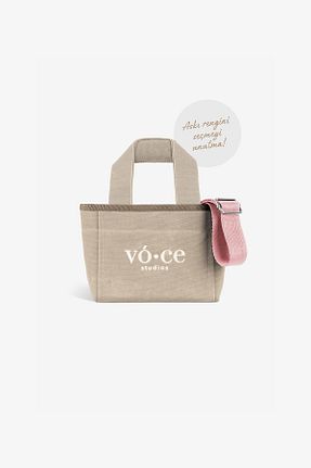 کیف دوشی بژ زنانه پارچه ای voce studios - کد 871229651