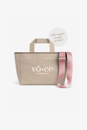کیف دوشی بژ زنانه پارچه ای voce studios - کد 871229775
