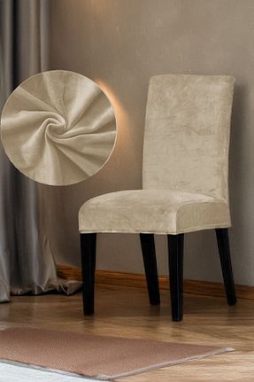 کاور صندلی قهوه ای مخمل zilale - کد 926064116