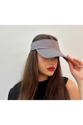 کلاه طوسی زنانه پنبه ای CapZone - کد 928713148
