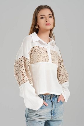 بلوز نباتی زنانه رگولار tw3 - کد 928719251