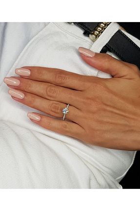 انگشتر نقره سفید زنانه زیرکن CARAT STONE - کد 335727091