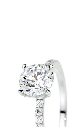 انگشتر نقره سفید مردانه زیرکن CARAT STONE - کد 703571540