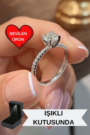انگشتر نقره سفید مردانه زیرکن CARAT STONE - کد 703571540