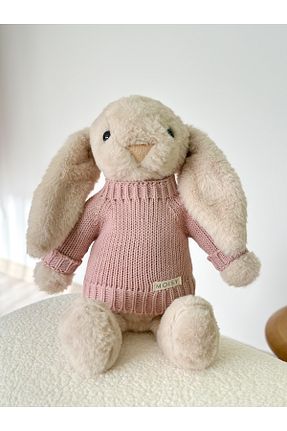اسباب بازی مخملی صورتی بچه گانه 35 cm MOISY - کد 928749281