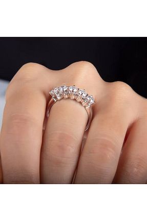 انگشتر نقره سفید زنانه زیرکن CARAT STONE - کد 336266773