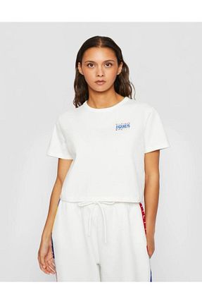 تیشرت سفید زنانه Relaxed Tommy Hilfiger - کد 928751314