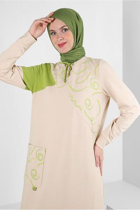 شال سبز زنانه پلی استر Alvina - کد 870008107