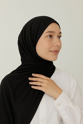 شال مشکی زنانه پنبه ای mim eşarp - کد 928586640