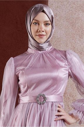 شال صورتی زنانه پلی استر Alvina - کد 853666457