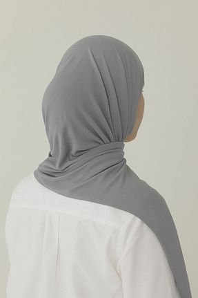 شال طوسی زنانه پنبه ای mim eşarp - کد 928703322