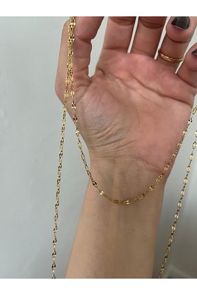 گردنبند استیل ( فولاد ) زرد استیل ضد زنگ Hoop jewelery - کد 928759336
