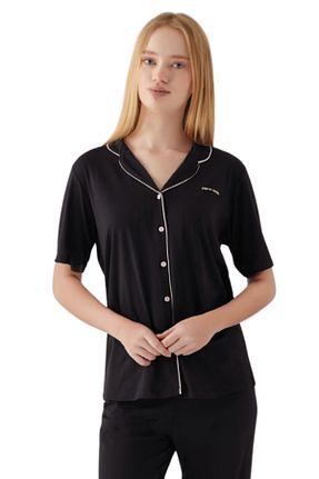 ست لباس راحتی مشکی زنانه ساده Pierre Cardin - کد 928769603