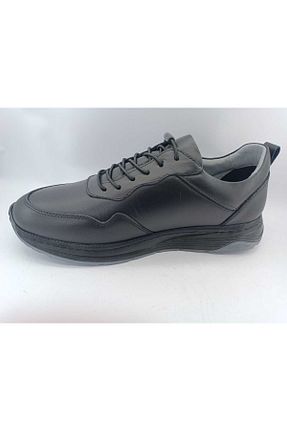 کفش کژوال مشکی مردانه چرم خالص HİSAŞ - کد 928800415