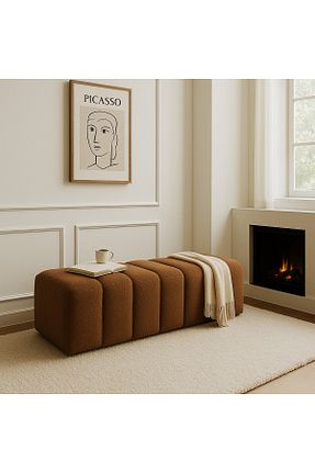 پوف و نیمکت قهوه ای 120 x 40 argedemo - کد 928854451