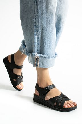 صندل مشکی زنانه پاشنه پر star shoes - کد 928844053
