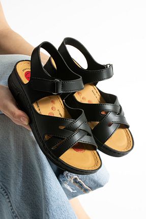 صندل مشکی زنانه پاشنه پر star shoes - کد 928844053