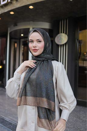 شال طوسی زنانه ابریشم Arwella - کد 928859428