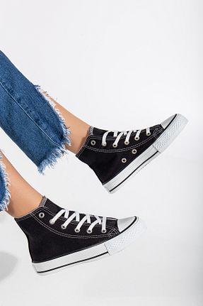 کفش اسنیکر مشکی زنانه بند دار Aurora Shoes - کد 928865077