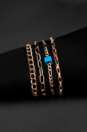 دستبند جواهر طلائی زنانه روکش طلا TREND COLLECTİON - کد 928867987