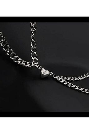 دستبند استیل (فولاد) طوسی زنانه استیل ضد زنگ MODA - کد 928867129