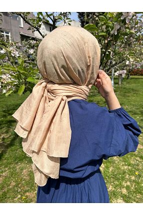 شال بژ زنانه پلی استر Marka - کد 928871788