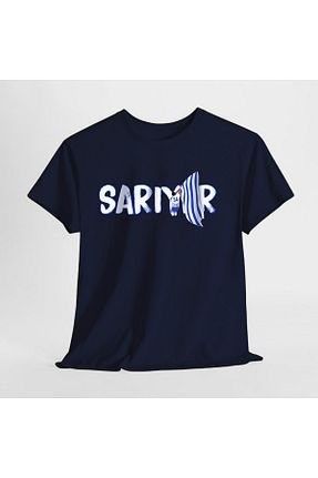 تیشرت سرمه ای مردانه Relaxed SARI - کد 928872413
