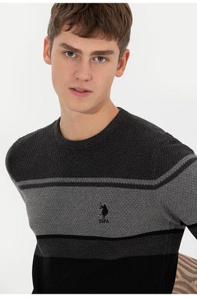 پلیور مشکی مردانه اسلیم U.S. Polo Assn. - کد 445594578